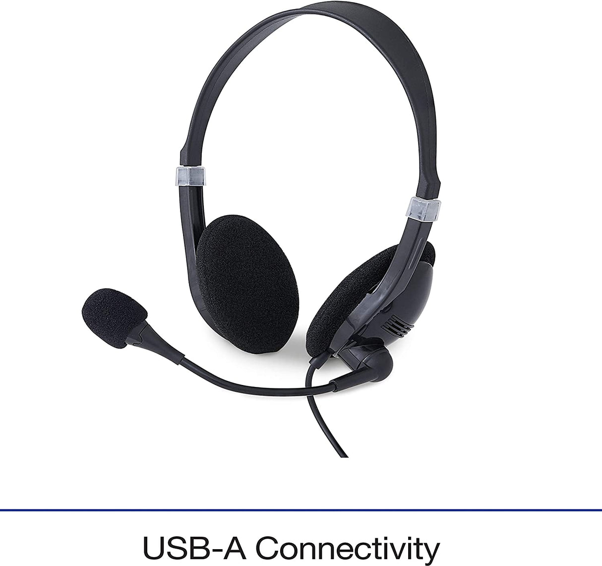 Verbatim Stereo USB Headset with Microphone and in-Line Remote Stereo w/In-Line Remote