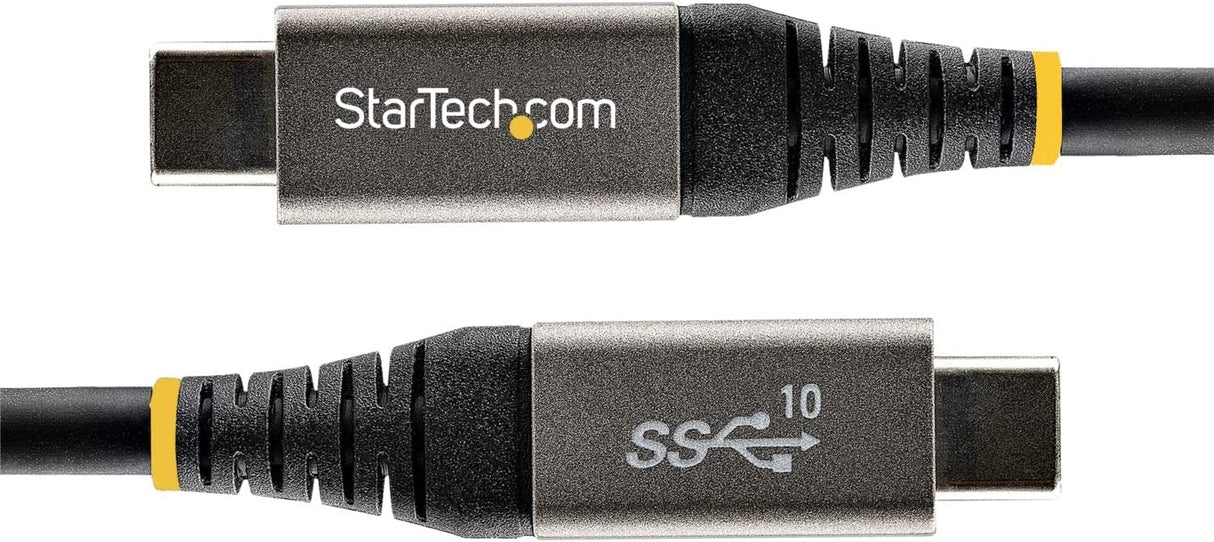 StarTech.com 3ft (1m) USB C Cable 10Gbps - USB-IF Certified USB-C Cable - USB 3.1/3.2 Gen 2 Type-C Cable - 100W (5A) Power Delivery Charging, DP Alt Mode - USB C to C Cord - Charge &amp; Sync (USB31CCV1M)