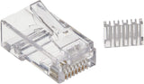 StarTech.com Cat 6 RJ45 Modular Plug for Solid Wire - 50 Pack (CRJ45C6SOL50),Clear Cat6 - Solid