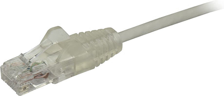 StarTech.com 1 ft CAT6 Cable - Slim CAT6 Patch Cord - Gray - Snagless RJ45 Connectors - Gigabit Ethernet Cable - 28 AWG - LSZH (N6PAT1GRS) Gray 1 ft