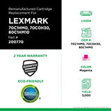 Clover imaging group Clover Remanufactured Toner Cartridge Replacement for Lexmark CS310/CS410/CS510 | Magenta | High Yield