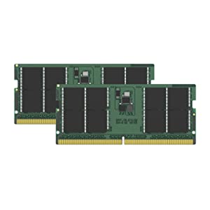 Kingston KCP548SD8K2-64 Laptop Memory, DDR5, 4800MT/S, 32GB x 2, CL40, 1.1V, 100% Compatible System DDR5 - Laptop Memory 64GB (32GB×2?)