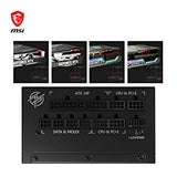 Msi MPG A850G PCIE 5 &amp; ATX 3.0 Gaming Power Supply - Full Modular - 80 Plus Gold Certified 850W - 100% Japanese 105°C Capacitors - Compact Size - ATX PSU