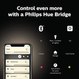 Philips Hue 548800 Huew 6W GU10 2P Ca Blurbs, A Certified for Humans Device , White 2 Count (Pack of 1) GU10 Bulb