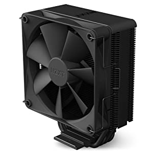 NZXT T120 RGB CPU Air Cooler - RC-TN120-B1 - RGB CPU Liquid Cooler - Conductive Copper Pipes - Fluid Dynamic Bearings - AMD and Intel Compatibility - Black T120 RGB Black