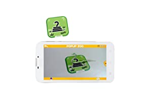 IVIEW popup Zoo Interactive 3D Flash Cards Game, Compatible for Apple/Android Tablets and Phones, Multicolor