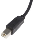 StarTech.com 6 ft. (1.8 m) USB Printer Cable - USB 2.0 A to B - Printer Cable - Black - USB A to B (USB2HAB6) Black 6 ft / 2m