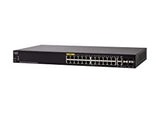 Cisco SF350-24P Managed Switch | 24 10/100 PoE Ports | 185W Ports | 4 Gigabit Ethernet (GbE) Combo SFP | Limited Lifetime Protection (SF350-24P-K9-NA)