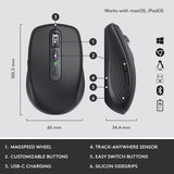 Logitech MX Keys Mini Combo for Business , Compact, Wireless Keyboard &amp; Mouse, Logi Bolt Technology, Bluetooth, Certified Windows/Mac/Chrome/Linux - Graphite