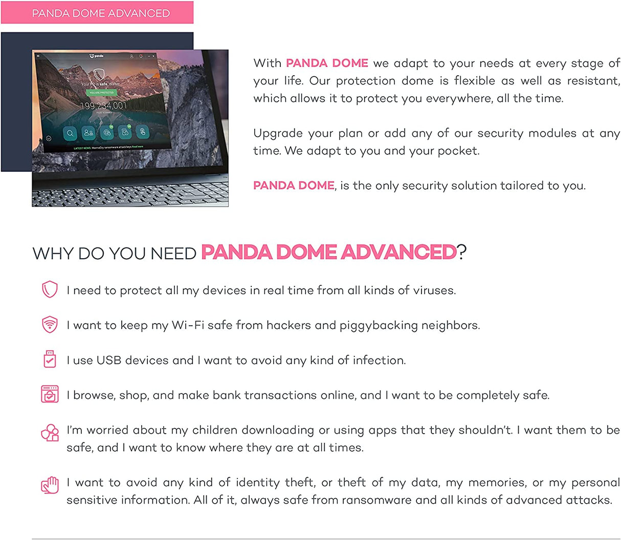 WatchGuard Panda Dome Advanced - 1 Year - 1 License (WGDOA011)