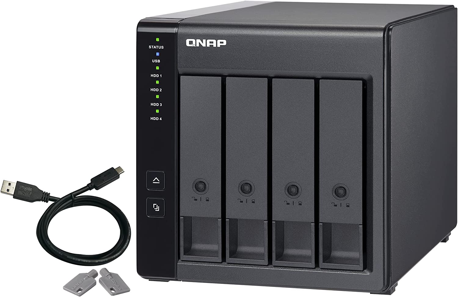 QNAP TR-004 4 Bay USB Type-C Direct Attached Storage (DAS) with
