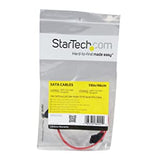 StarTech.com 18in SATA to Left Side Angle SATA Serial ATA Cable - Straight to Left Side Angled SATA Cable 18 Inch