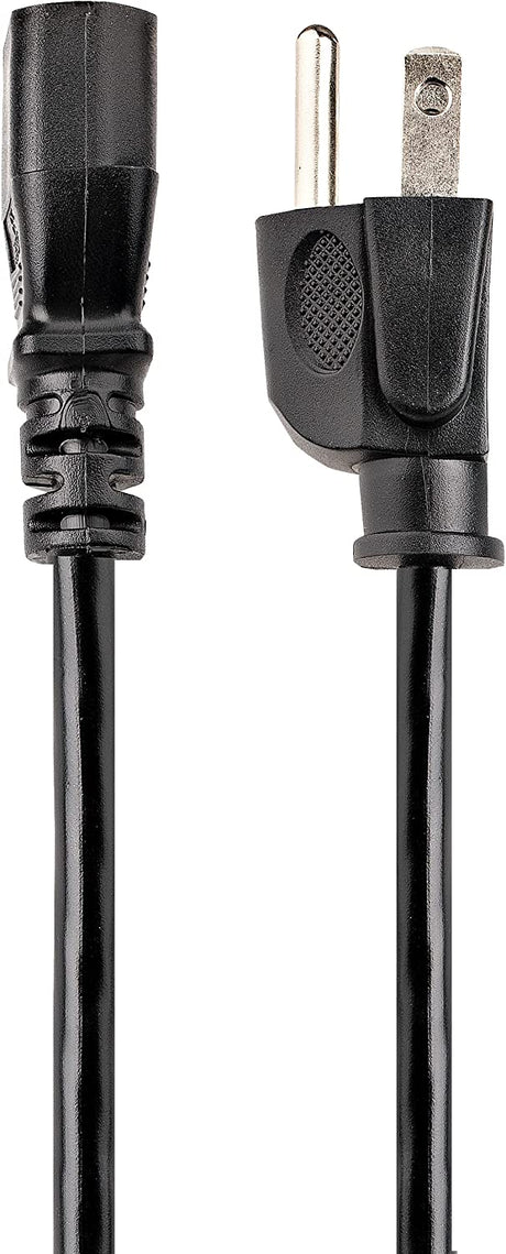 StarTech.com 25ft (7.6m) Computer Power Cord, NEMA 5-15P to C13, 10A 125V, 18AWG, Black Replacement AC Power Cord, Printer Power Cord, PC Power Supply Cable, Monitor Power Cable - UL Listed (PXT10125) 25 ft/7.5 m 1 Pack