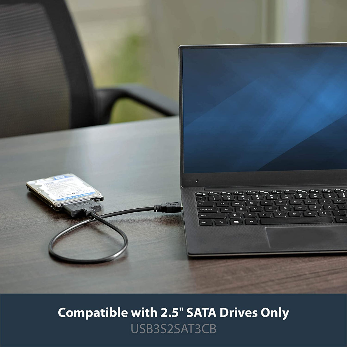 StarTech.com SATA to USB Cable - USB 3.0 to 2.5” SATA III Hard Drive Adapter - External Converter for SSD/HDD Data Transfer (USB3S2SAT3CB) USB 3.0 | 2.5" Cable
