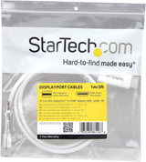 StarTech.com Mini DisplayPort to HDMI Converter Cable - 3 ft (1m) - mDP to HDMI Adapter with Built-in Cable - (M / M) Ultra HD 4K - White (MDP2HDMM1MW) 3 ft / 1 m White