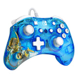 Pdp Rock Candy Wired Gaming Switch Pro Controller - Zelda Breath of the Wild - Blue - Official License Nintendo - OLED / Lite Compatible - Compact, Durable Travel Controller - See Through - Holiday Gifts Berry Brave Link Pro Controller