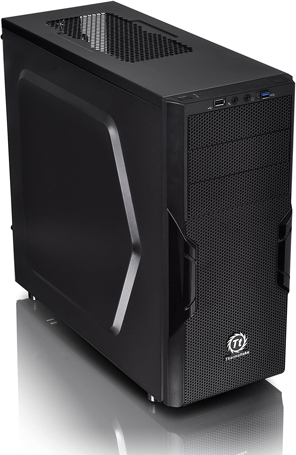 Thermaltake Versa H22 SPCC ATX Mid Tower Computer Chassis CA-1B3-00M1NN-00,Black