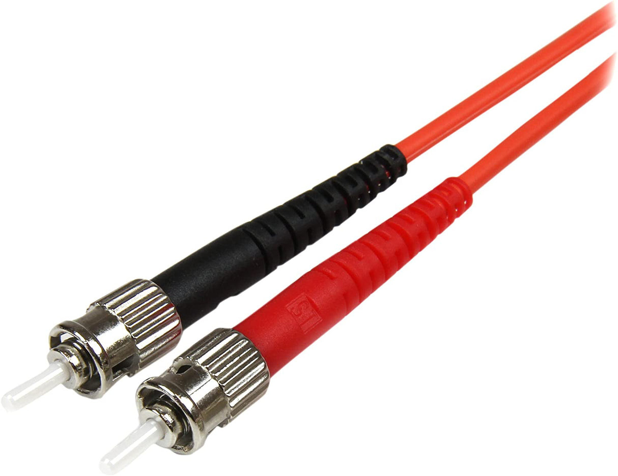 StarTech.com Fiber Optic Cable - Multimode Duplex 50/125 - LSZH - LC/ST - OM2 - LC to ST Fiber Patch Cable, Orange, 10m/30ft (50FIBLCST10) Orange 33 ft / 10 m LC to ST Multimode Duplex 50/125