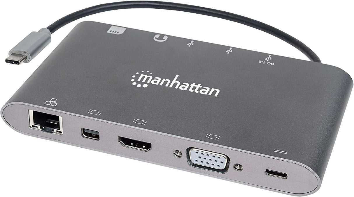 Manhattan SuperSpeed USB-C to 7-in-1 Docking Station