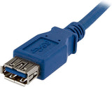 StarTech.com 1m Blue SuperSpeed USB 3.0 Extension Cable A to A - Male to Female USB 3 Extension Cable Cord 1 m (USB3SEXT1M) 3 ft Blue