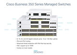 Cisco Business CBS350-16FP-2G Managed Switch | 16 Port GE | Full PoE | 2x1G SFP | Limited Lifetime Protection (CBS350-16FP-2G) 16-port GE / PoE+ / 240W / 2 x GE Uplinks