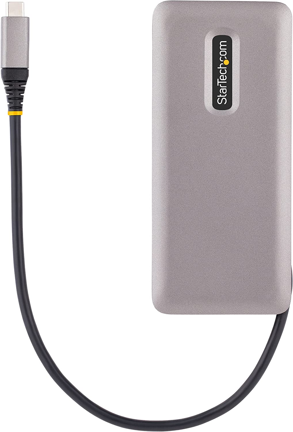 StarTech.com 4-Port USB-C Hub, 4X USB-C Ports, USB 3.1 10Gbps - Portable USB C Hub with 100W Power Delivery Pass-Through - USB Type C Hub w/ 9.8in/25cm Wrap-Around Cable - USB-C Splitter (HB31CM4PD3)