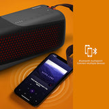 Philips S4807 Outdoors Wireless Bluetooth Speaker with Stereo Pairing and Bluetooth Multipoint Connection, IP67 Waterproof, Gray Outdoors - Small