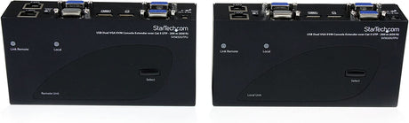 StarTech.com 650 ft/200m USB 2.0 Dual VGA KVM Console Extender Over Cat5 UTP -for Dual VGA, USB-Enabled PC or KVM Switch - Upto 1920x1200 (SV565DUTPU) 200m / 650ft VGA | USB