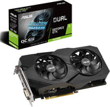 ASUS GeForce GTX 1660 Super Overclocked 6GB Dual-Fan Evo Edition VR Ready HDMI DisplayPort DVI Graphics Card (DUAL-GTX1660S-O6G-EVO) Graphic Card