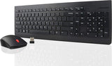 Lenovo 510 Wireless Keyboard &amp; Mouse Combo, 2.4 GHz Nano USB Receiver, Full Size, Island Key Design, Left or Right Hand, 1200 DPI Optical Mouse, GX30N81775, Black