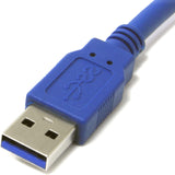 StarTech.com 3 ft. (0.9 m) USB 3.0 to Micro B Cable - SuperSpeed USB 3.0 5Gbps - Shielded USB A to USB Micro B - Blue - USB 3.0 Cable (USB3SAUB3) 3 Feet Blue