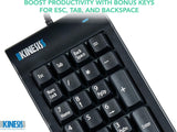 Kinesis USB Numeric Keypad, Cherry Low-Force Mechanical Switches (PC)