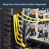 StarTech.com Vertical Cable Organizer with Finger Ducts - Vertical Cable Management Panel - Rack-Mount Cable Raceway - 0U - 6 ft. (CMVER40UF)