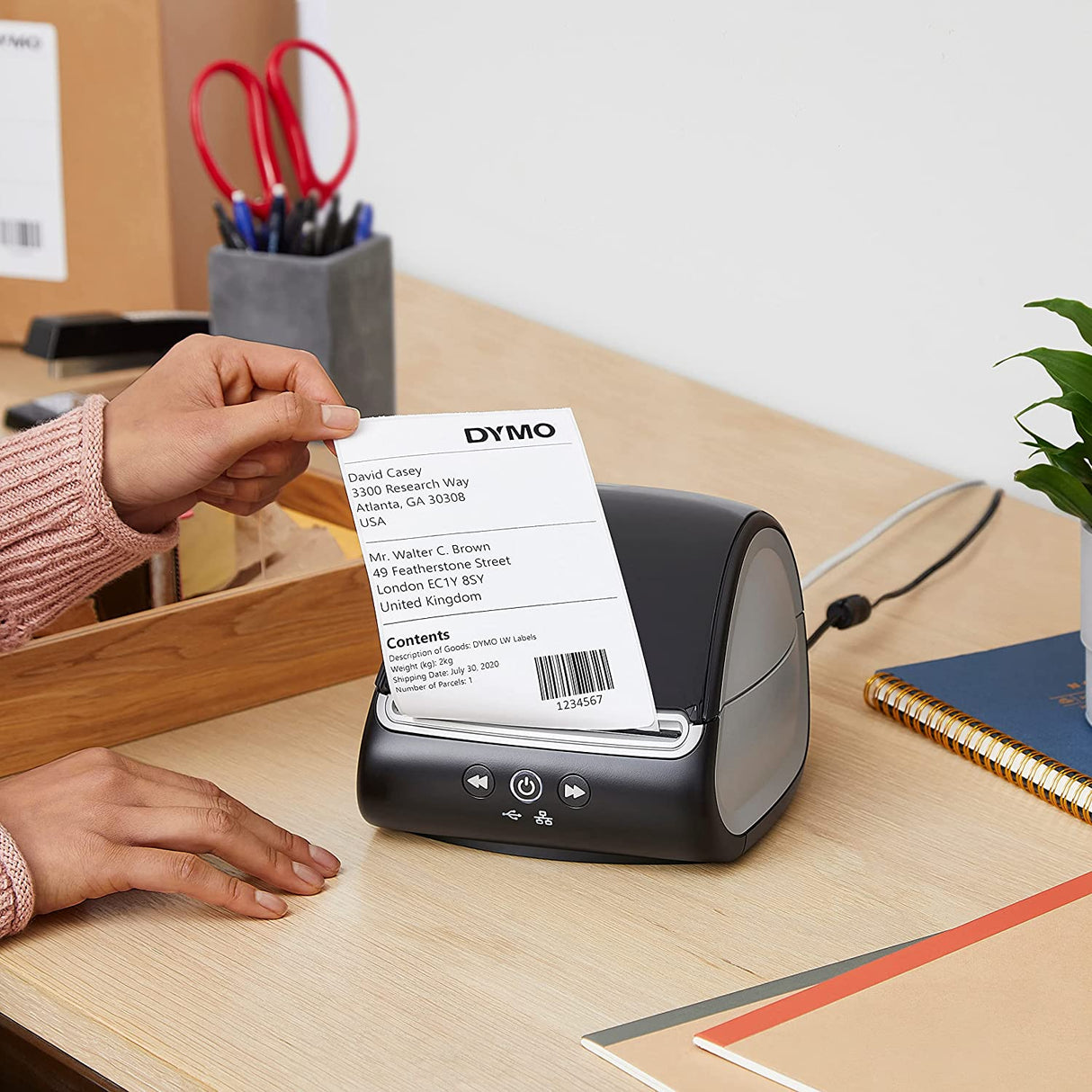 DYMO® LabelWriter® 5XL Label Printer, Automatic Label Recognition™, Prints Extra-Wide Shipping Labels (UPS, FedEx, USPS®) from Amazon™, eBay®, Etsy™, Poshmark®, and More, Perfect for eCommerce Sellers