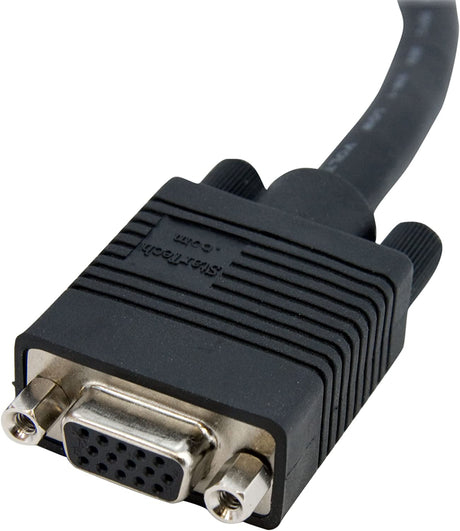 StarTech.com 6 ft Coax High Resolution VGA Monitor Extension Cable - HD15 M/F - 6ft VGA Extension Cable (MXT101HQ) Black