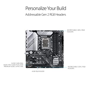 ASUS Prime Z690M-Plus D4 LGA 1700(Intel 12th Gen) microATX motherboard (PCIe 5.0,DDR4,10+1 Power Stages,3x M.2,1Gb LAN,USB 3.2 Gen 2x2 Type-C,front USB 3.2 Gen 1 Type-C connector,Thunderbolt 4)