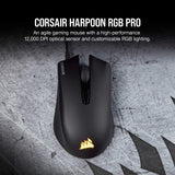 Corsair Harpoon PRO - RGB Gaming Mouse - Lightweight Design - 12,000 DPI Optical Sensor, Wired Pro