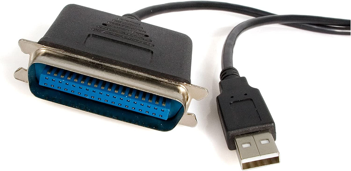 StarTech.com 6 ft. (1.8 m) USB to Parallel Port Adapter - IEEE-1284 - Male/Male - USB to Centronics Cable (ICUSB1284) USB to Parallel 6ft