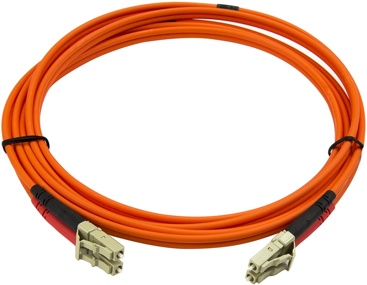 StarTech.com 2m Fiber Optic Cable - Multimode Duplex 50/125 - LSZH - LC/LC - OM2 - LC to LC Fiber Patch Cable (50FIBLCLC2) Orange 6.6 ft / 2 m LC to LC Multimode Duplex 50/125