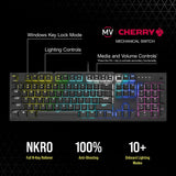 Corsair K60 RGB Pro Mechanical Gaming Keyboard - CHERRY Mechanical Keyswitches - Durable AluminumFrame - Customizable Per-Key RGB Backlighting, Black RGB Pro Keyboard