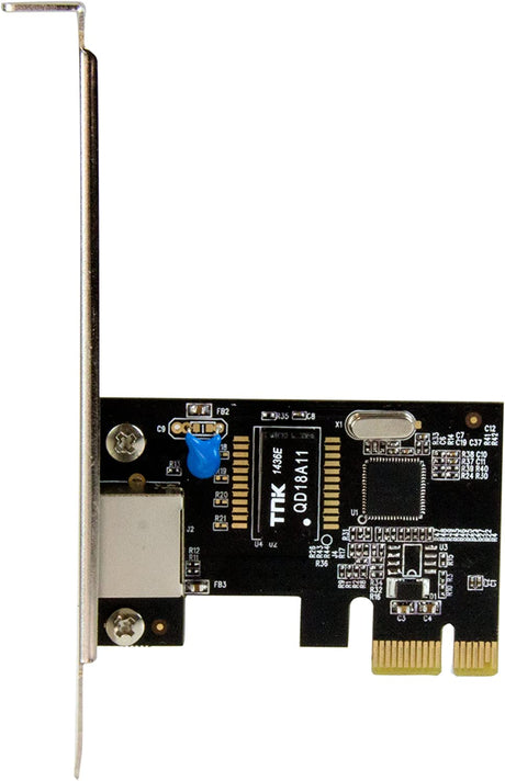 StarTech.com 1-Port Gigabit Ethernet Network Card - PCI Express, Intel I210 NIC - Single Port PCIe Network Adapter Card with Intel Chipset (ST1000SPEXI) 1 Port