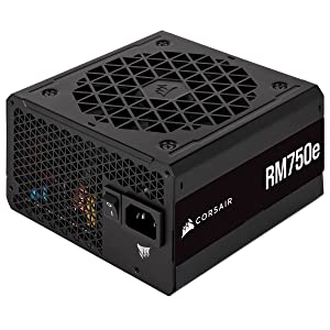 Corsair RM750e (2023) Fully Modular Low-Noise ATX Power Supply - ATX 3.0 &amp; PCIe 5.0 Compliant - 105°C-Rated Capacitors - 80 Plus Gold Efficiency - Modern Standby Support - Black