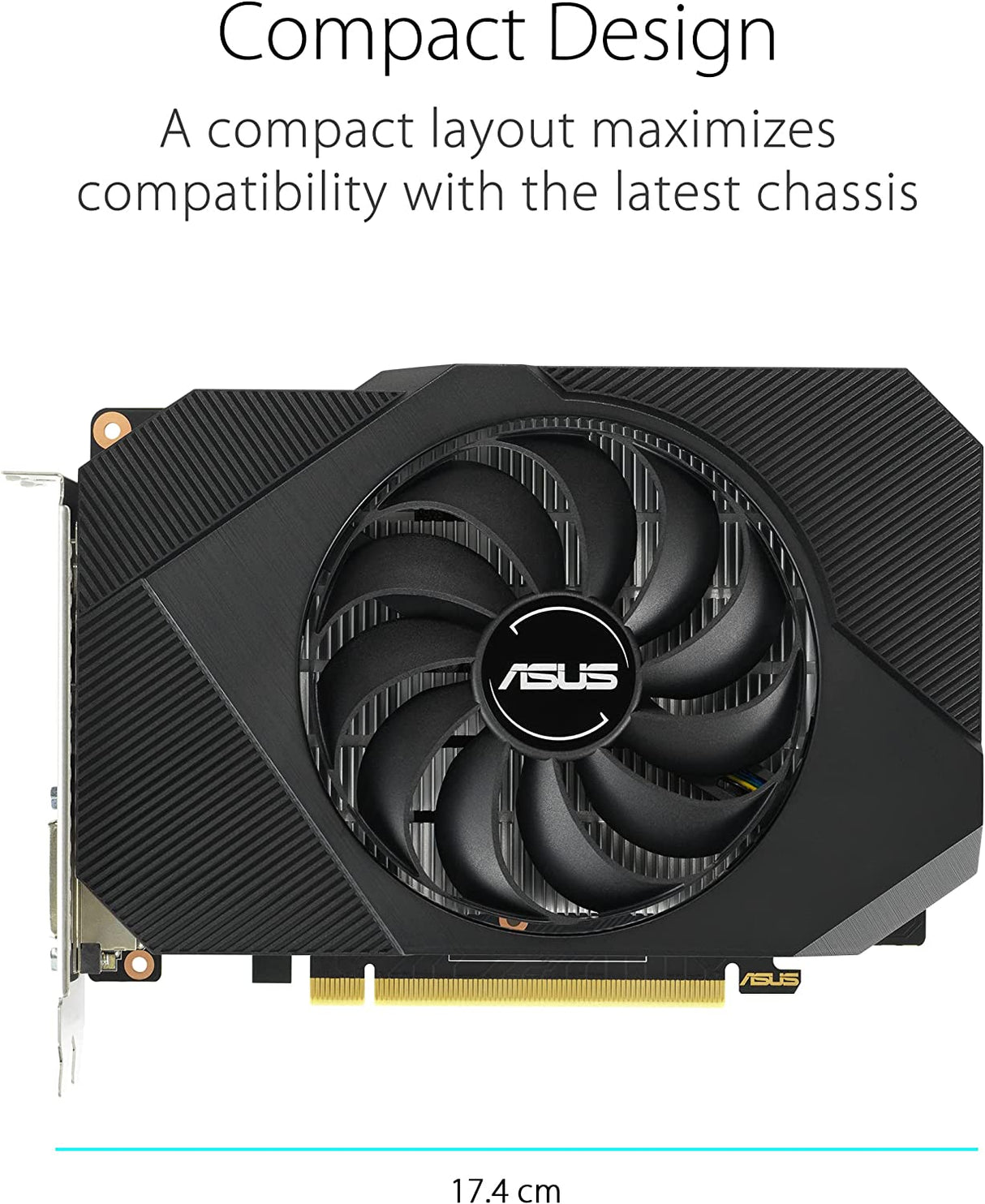 ASUS Phoenix NVIDIA GeForce GTX 1630 Gaming Graphics Card (PCIe 3.0, 4GB GDDR6 Memory, HDMI 2.0, DisplayPort 1.4a, DVI-D, Axial-tech Fan Design, Dual Ball Fan Bearings, Auto-Extreme)