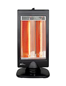 Royalsovereign Royal Sovereign 21" Oscillating Infrared Radiant Tower Heater for Home and Office. 2 Heat Settings 800W/ 400W. Safe and Quiet with 70° oscillating feature Black HIR-55 Medium