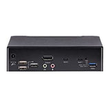 StarTech.com USB C KVM Switch, 2 Port DisplayPort KVM w/ 4K 60Hz UHD HDR Video, 3.5mm Audio, 4X USB HID and 2X USB A 3.2 Gen 1 5Gbps Hub, Hot Key Switching, Thunderbolt 3/4 Compatible (SV231DPUCA)