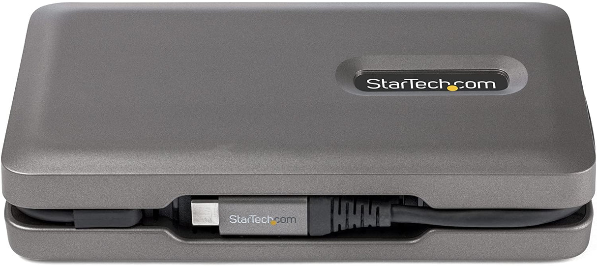 StarTech.com USB C Multiport Adapter - USB C to 4K 60Hz HDMI 2.0 - 2-Port 10Gbps USB Hub - 100W Power Delivery Pass-Through - GbE - SD/MicroSD - USB Type-C Mini Dock - 10" Cable (DKT31CSDHPD3)