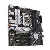 ASUS PRIME B760M-A AX D4 Intel B760 (LGA 1700)(13th and 12th Gen)mATX motherboard,PCIe 4.0,2xM.2 slots,2.5Gb LAN,Wi-Fi 6,DisplayPort, Dual HDMI,rear USB 3.2 Gen 2,front USB 3.2 Gen 1 Type-C, Aura Sync