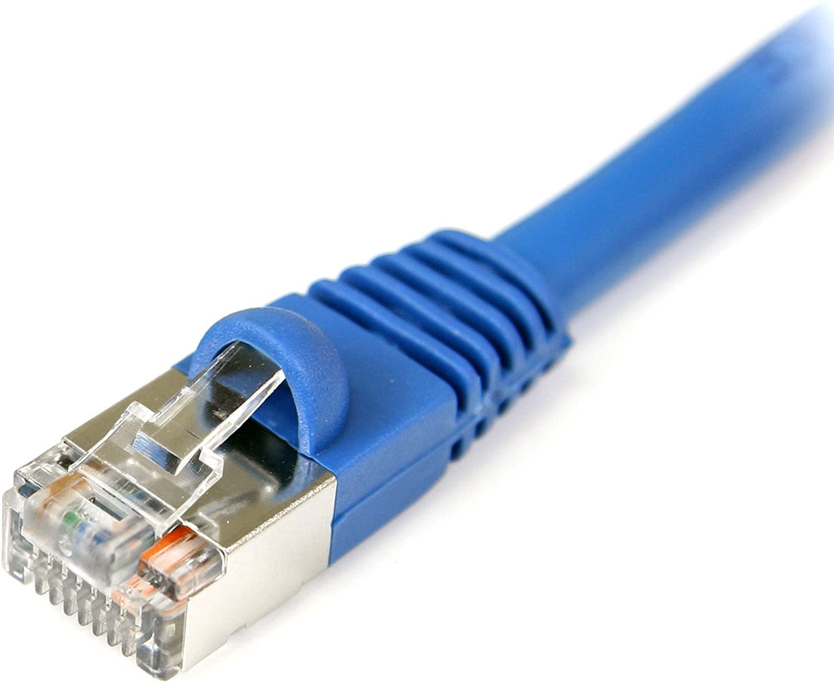 StarTech.com 15 ft. (4.6 m) Cat5e Ethernet Cable - Power Over Ethernet - Shielded - Blue - Ethernet Network Cable (S45PATCH15BL) Blue 15 ft