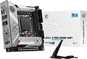 MSI MPG Z790I Edge WiFi Gaming Motherboard (Supports 12th/13th Gen Intel Processors, LGA 1700, DDR5, PCIe 5.0, M.2, 2.5Gbps LAN, USB 3.2 Gen2, Wi-Fi 6E, Mini-ITX)