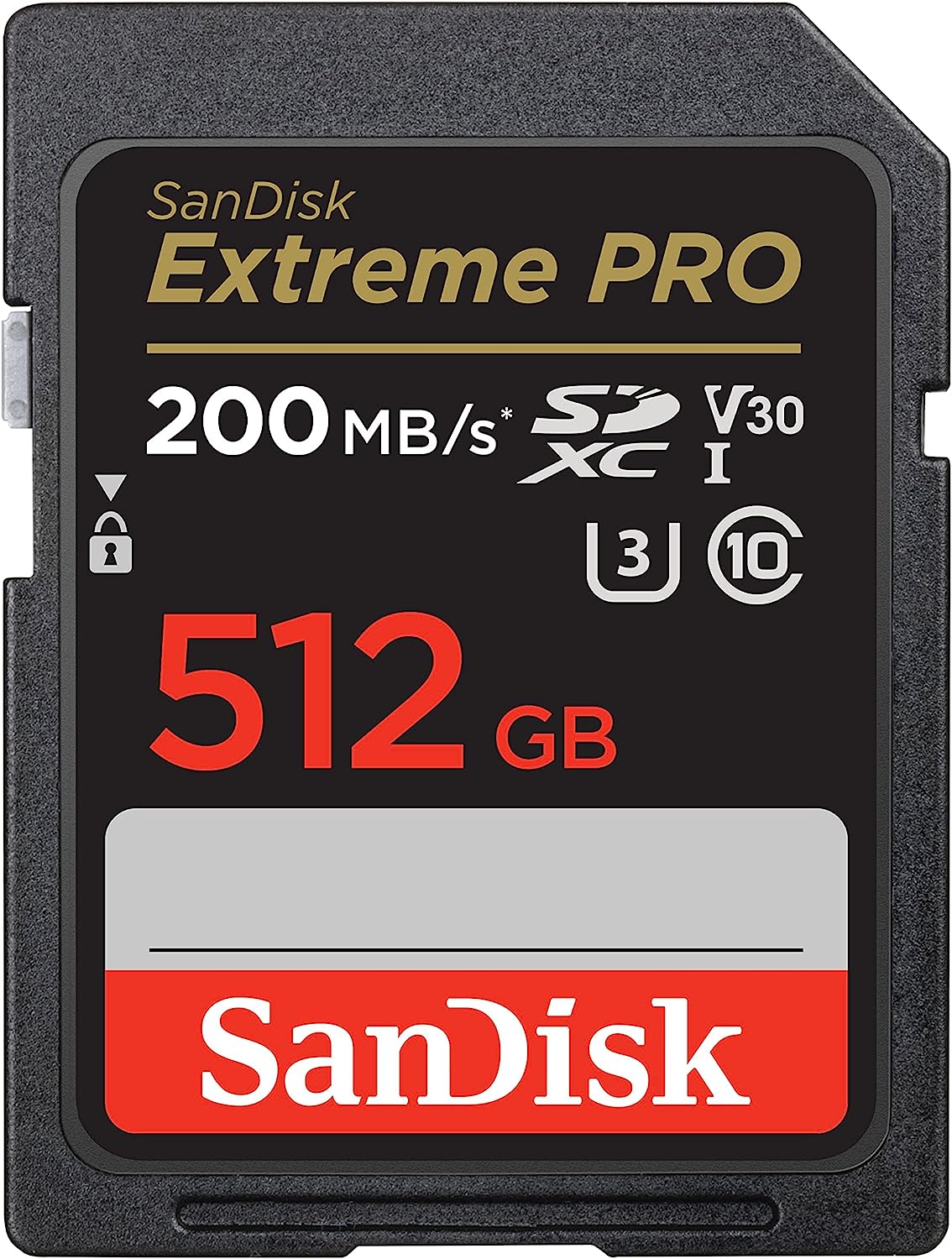 SanDisk 512GB Extreme PRO SDXC UHS-I Memory Card - C10, U3, V30, 4K UHD, SD Card - SDSDXXD-512G-GN4IN 512GB Memory Card Only